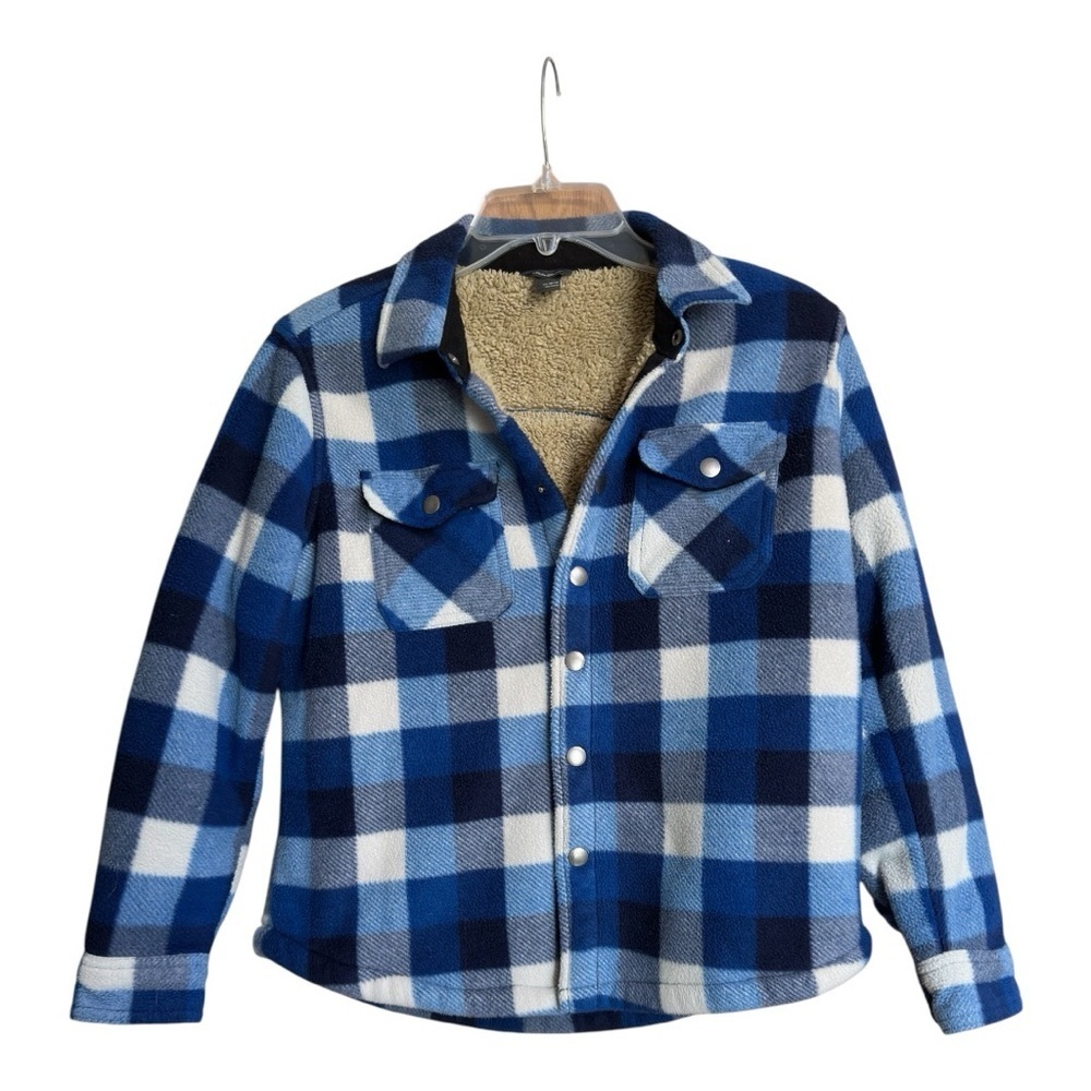 Eddie Bauer Kids' Cozy Sherpa Jacket/Shacket, Sz M (10/12)
